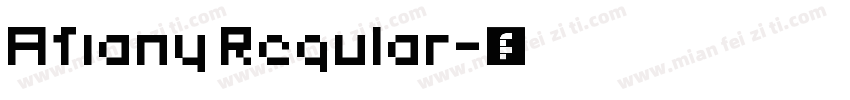 Afiany Regular字体转换